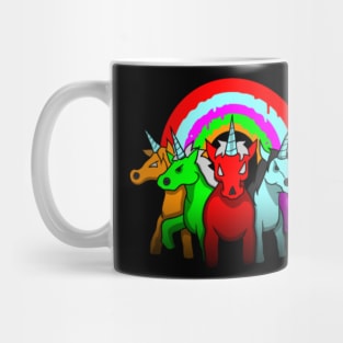 Evil Unicorn Shirt - Rainbow Evil Zombie Halloween Mug